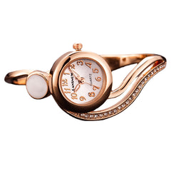 Casual Style Irregular Ladies Bracelet Watch Crystal Quartz Watches