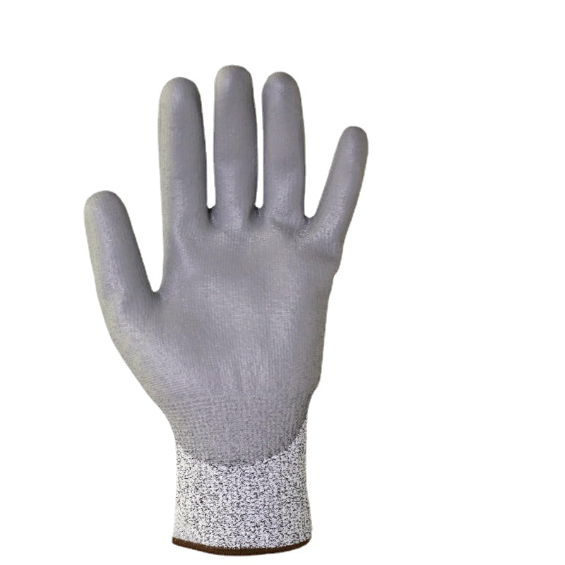 Level 5 Cut-Resistant Work Gloves with High-Density PU Palm Protection