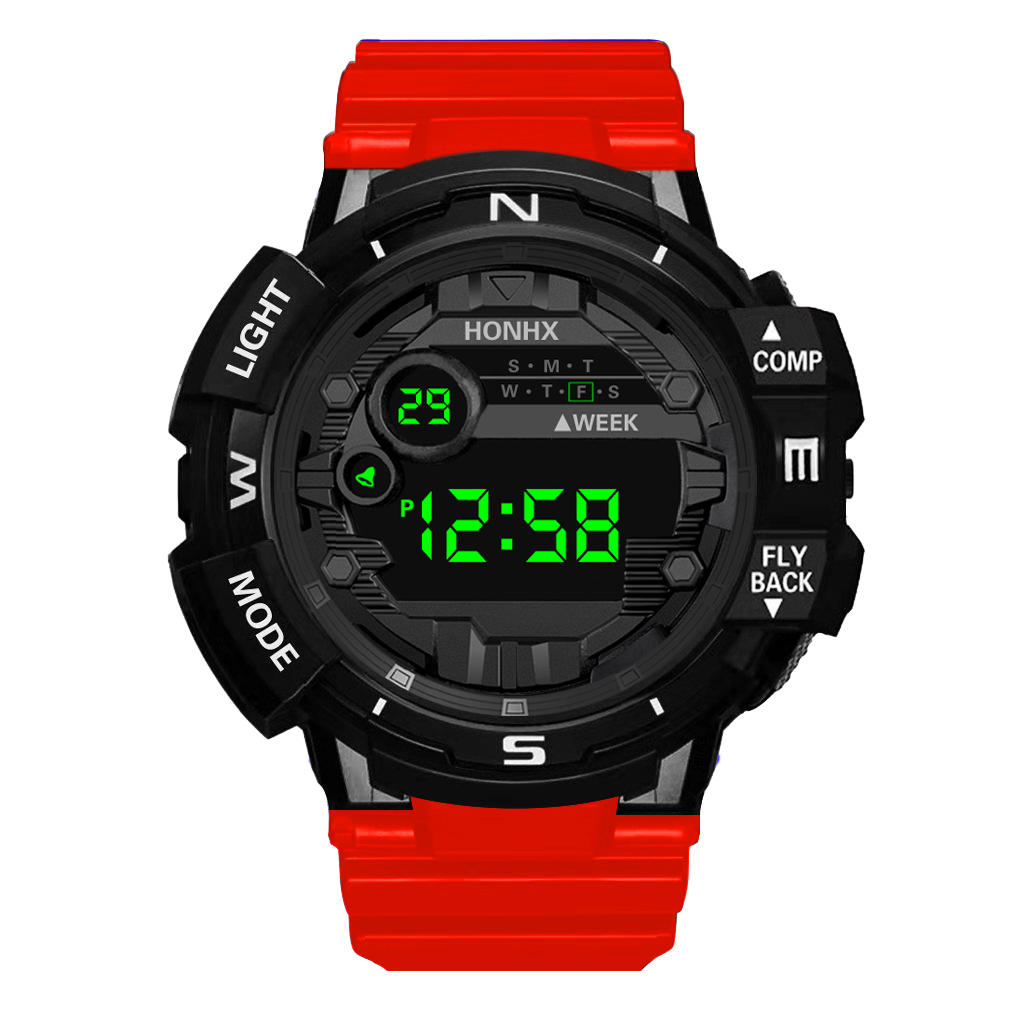 Men Watch Fashion Luminous Display Alarm Clock Digital Watch