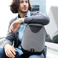 Men's Polyester Anti-Theft Crossbody Business Chest Bag