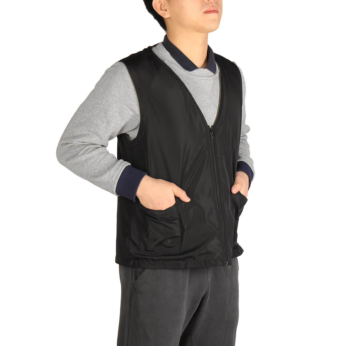 USB-Powered 3-Gear Heated Vest - Polyester Heating Jacket