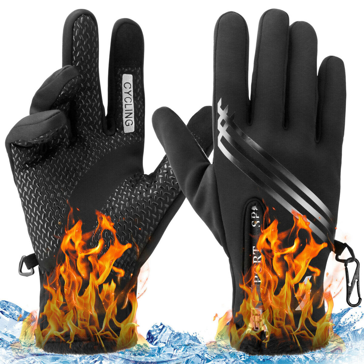 Touchscreen Waterproof Winter Gloves for Driving & Cycling - Anti-Slip, Warm Sports Gear