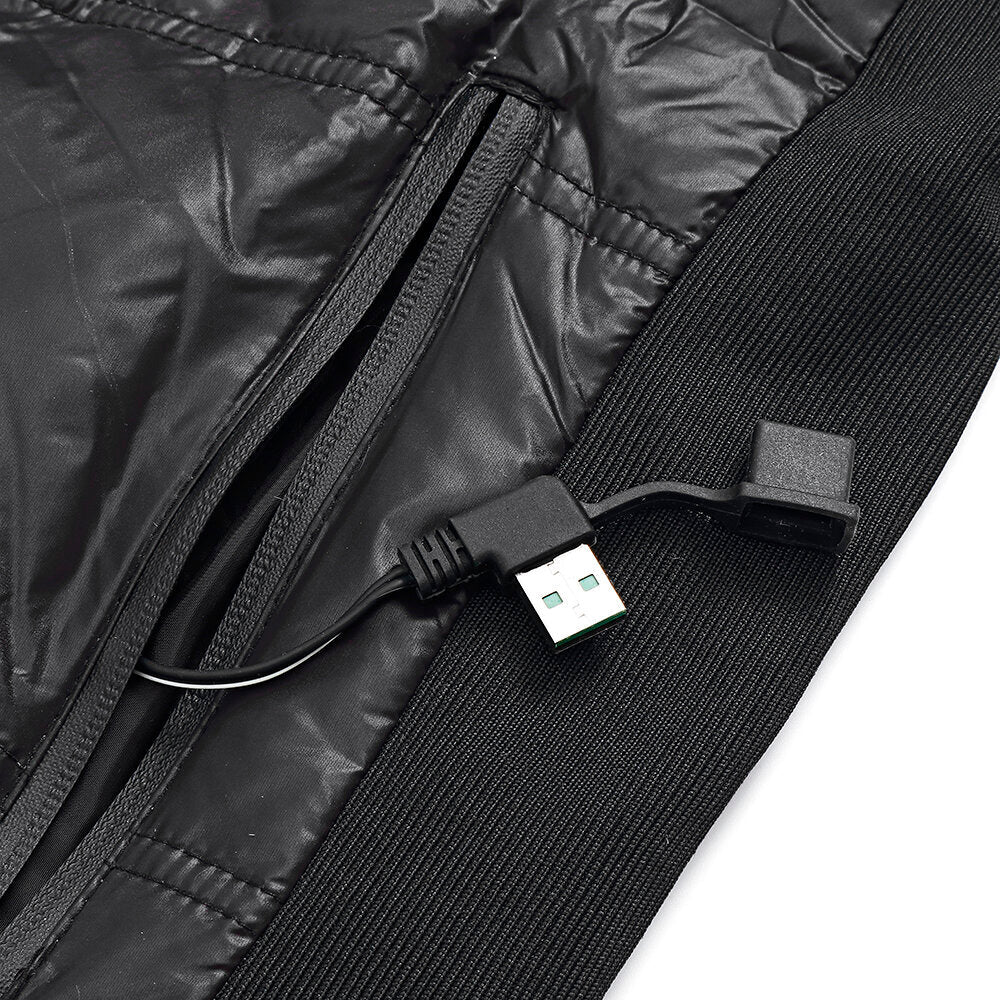 USB Heated Vest Jacket - Electric Heating Pads for Men & Women, Winter Thermal Ski Coat