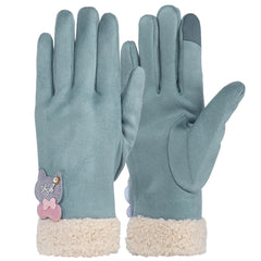 Women's Winter Touchscreen Gloves - Windproof, Full Finger, Outdoor Motorcycle Use