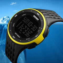 Multifunction Luminous Display Stopwatch Double Time Alarm Waterproof Sports Watch Digital Watches