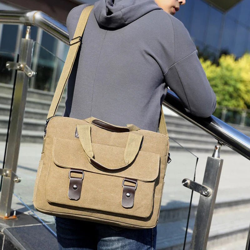 Men's Large Capacity Shoulder Crossbody Handbag