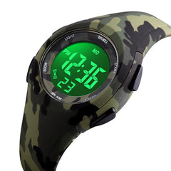 Luminous 50M Waterproof Alarm Chrono Calendar Stop Watch Children Digital Watch