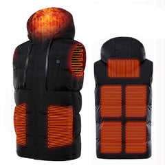 Unisex Heated Vest with USB Charging - Intelligent Temperature Control Winter Jacket