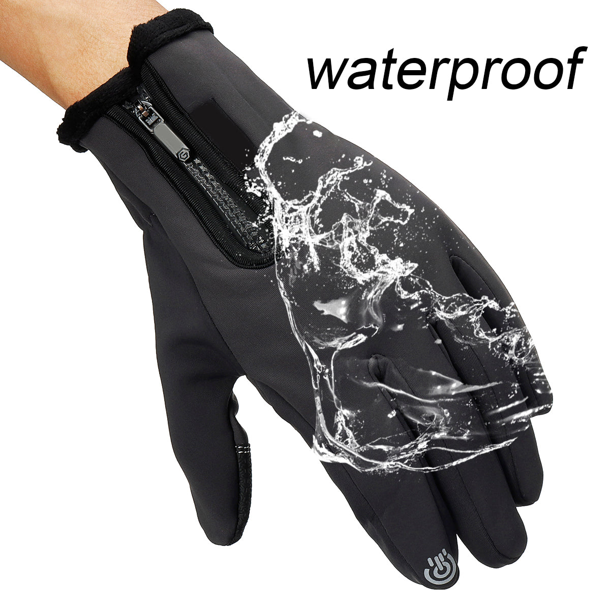 Touchscreen Winter Gloves: Anti-Slip, Windproof, Waterproof for Skiing, Climbing, Motorcycle
