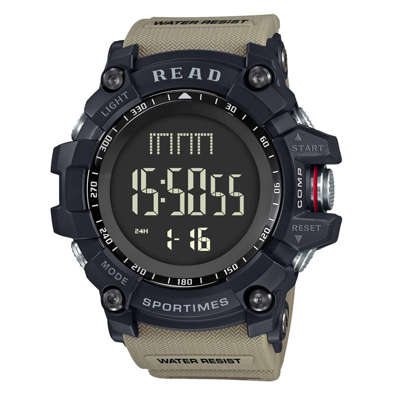 Digital Watch Multifunction Luminous Display Fashion Stopwatch Double Time Alarm Watch