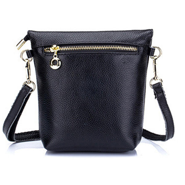 Genuine Leather Tassel Mini Shoulder Bags Vintage Hasp Crossbody Bags 5.5'' Phone Bags