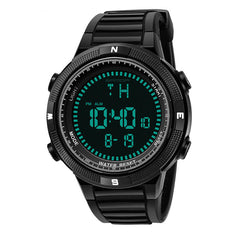 Digital Watch Men Fashion Silicone Strap Calendar Luminous Display Outdoor Sport Watch