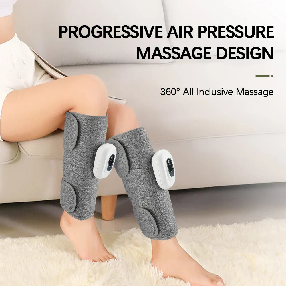 Electric Calf & Leg Massager with Heat for Blood Circulation, Air Pressure Muscle Relaxation Machine