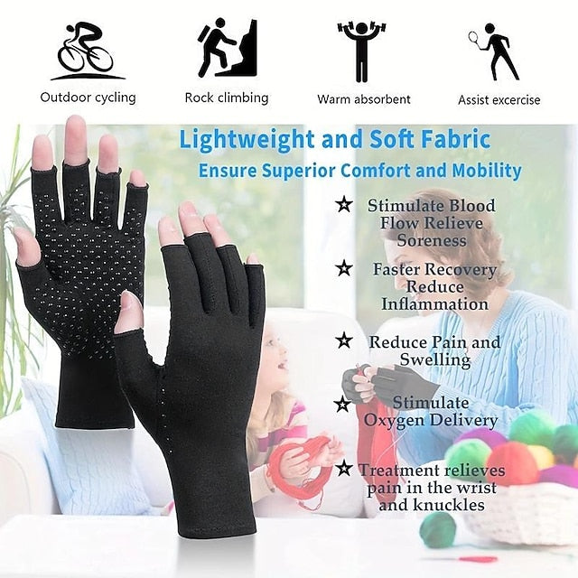 Arthritis Compression Gloves Pain Relief for Rheumatoid Carpal Tunnel Non-Slip for Men & Women