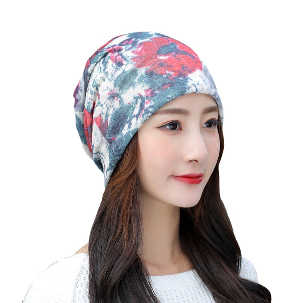 Breathable Print Chemo Beanie Turban for Outdoor Use