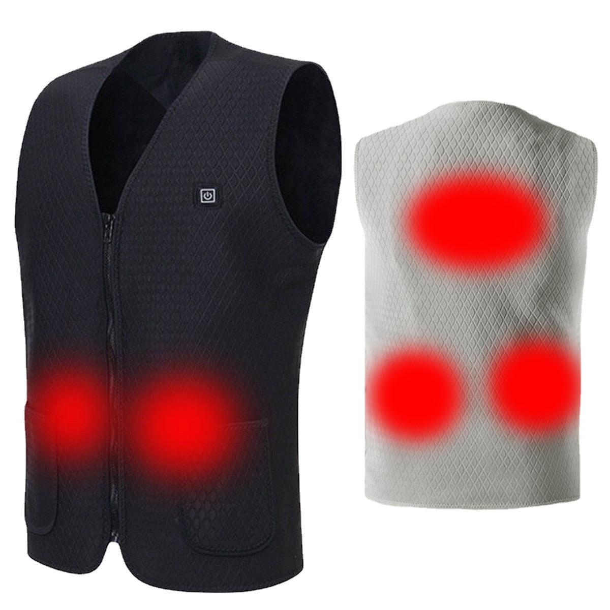 USB Heated Vest Unisex Electric Warm Jacket for Outdoor Skiing and Work