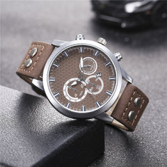 Elegent Alloy Sports Business Casual Belt Men Watch Quartz Watch