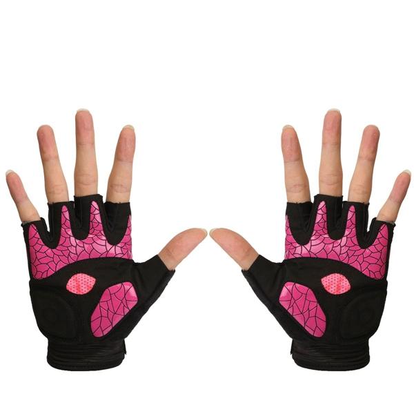 Motorcycle & Bicycle Half Finger Riding Gloves - Breathable & Durable