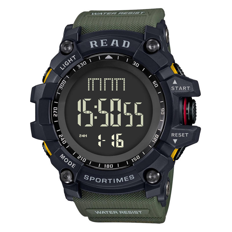 Digital Watch Multifunction Luminous Display Fashion Stopwatch Double Time Alarm Watch