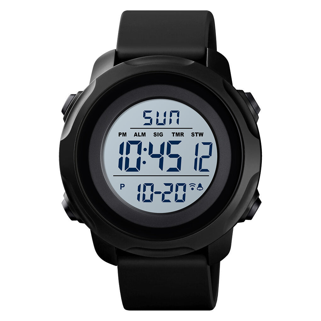 Outdoor Sport Men Watch Big Dial 50M Waterproof Alarm Luminous Calendar Multifunction Digital Watch