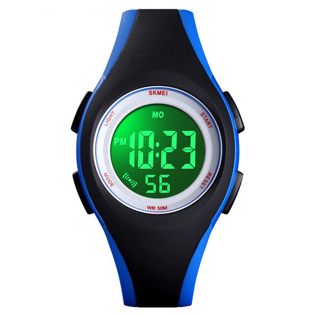 Luminous 50M Waterproof Alarm Chrono Calendar Stop Watch Children Digital Watch