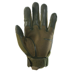 Tactical Touch Screen Full Finger Gloves with Hard Knuckle for Airsoft & Outdoor Use - 3 Colors