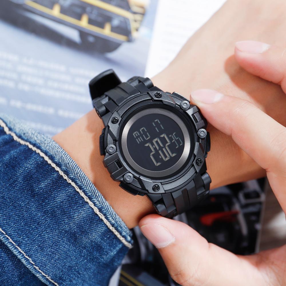 Alarm Chronograph Luminous 5ATM Military Style Sports Men Watch Digital Watch