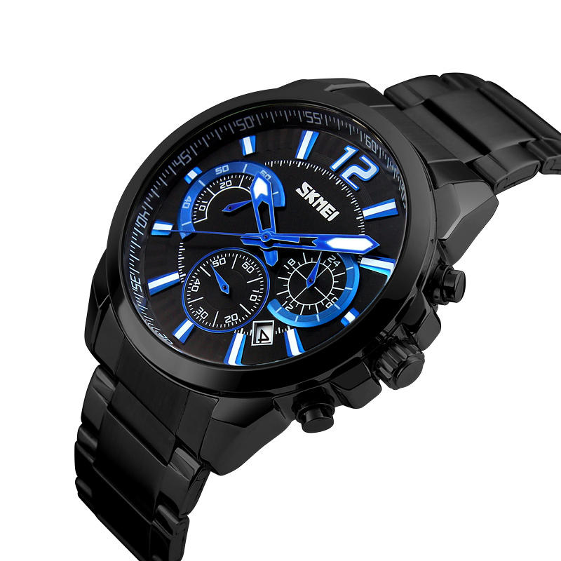 Men's Waterproof Quartz Watch with Date Display - Casual Business Style