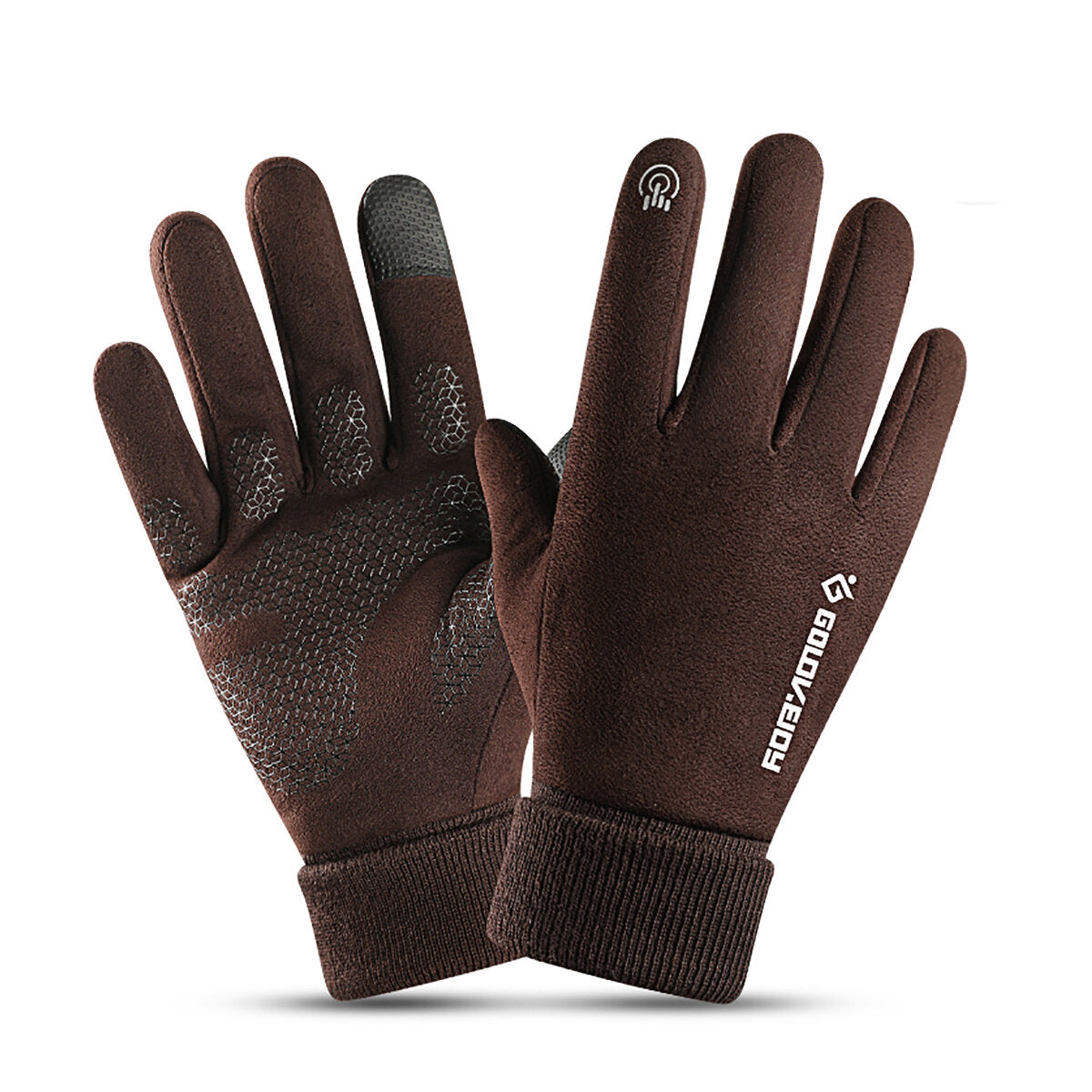 Men's Waterproof Thermal Ski Gloves - Touchscreen, Windproof, Reflective, Outdoor Snowboarding