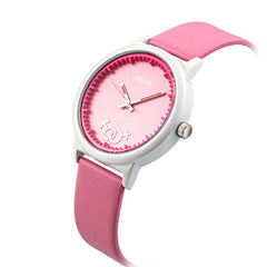 Cute Pattern PU Leather Band Boys Girls Watch Student Quratz Wrist Watch