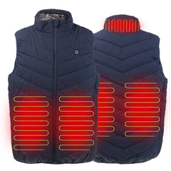 USB Heated Vest Men Women USB Vest Tactical Hunting Hiking Fishing Vest Winter Heating Clothing