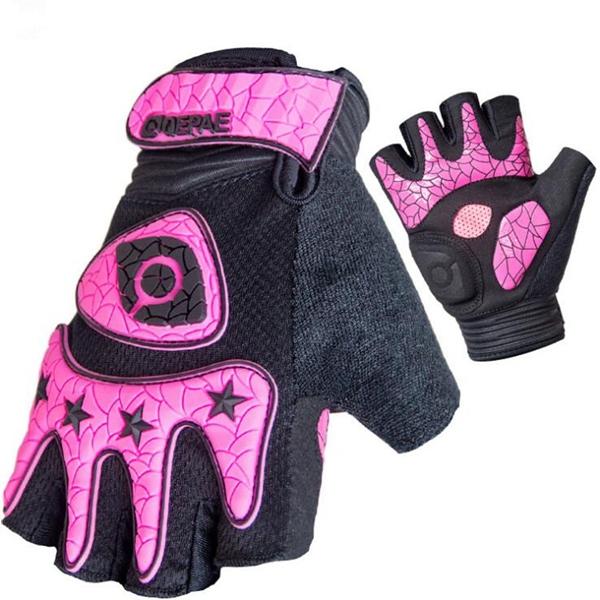 Motorcycle & Bicycle Half Finger Riding Gloves - Breathable & Durable