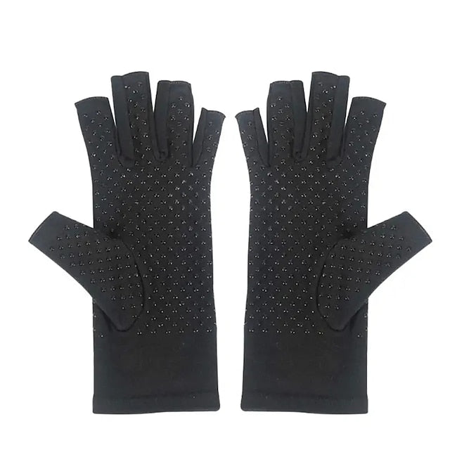 1 Pair Of Arthritis Pressure Gloves With Anti-Slip Glue Point Relieve Arthritis Rheumatoid Arthritis Bone Arthritis Carpal Tunnel Pain Pressure Gloves For Men And Women Arthritis Work Gloves