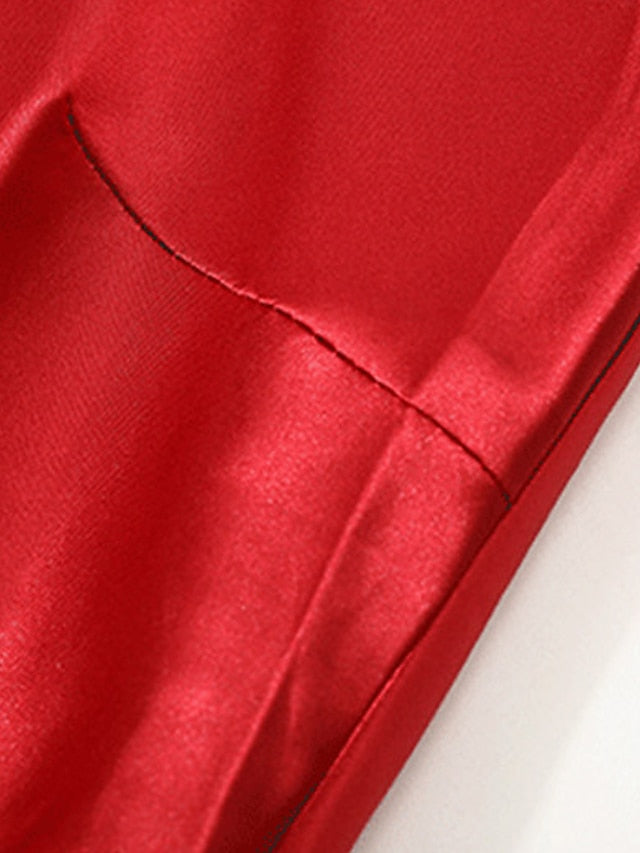 Casual Backless Solid Color Midi Dress with Straps for Home Lounge