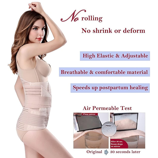 3-in-1 Postpartum Support Belt - Belly, Waist & Pelvis Shapewear Girdle