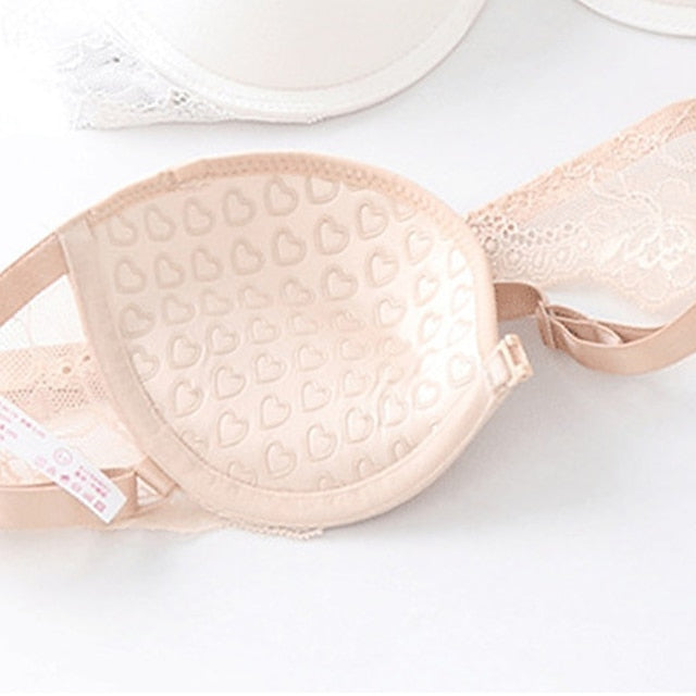 Women's Bras & Bralettes Tube Bra Strapless Demi Cup Solid Color V Neck Stretchy Breathable Invisible Casual Daily Nylon