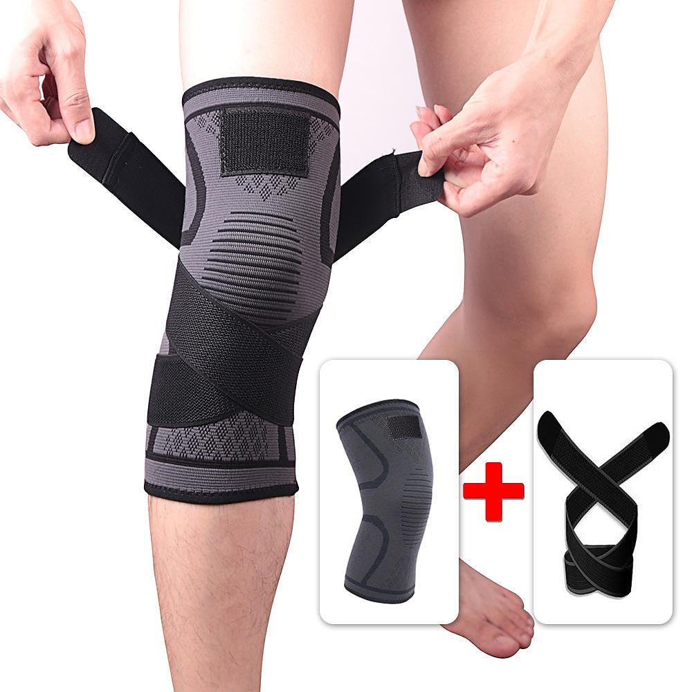 1 Pack Copper Knee Brace Compression Sleeves - Upgrade Support for Knee Pain Running Weightlifting Workout Injury Recovery Arthritis Meniscus Tears ACL Joint Pain Relif