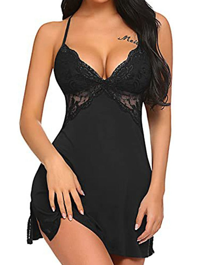 Women's Sexy Lace Backless Mini Dress - Summer Formal Party Outfit