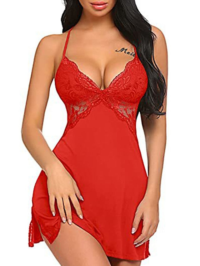 Women's Sexy Lace Backless Mini Dress - Summer Formal Party Outfit