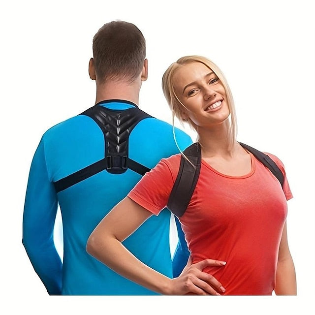 Adjustable Posture Corrector for Men & Women - Upper Back, Shoulder Alignment & Lumbar Support