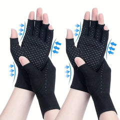 Arthritis Pressure Gloves with Anti-Slip for Carpal Tunnel Rheumatoid Pain Relief Men & Women