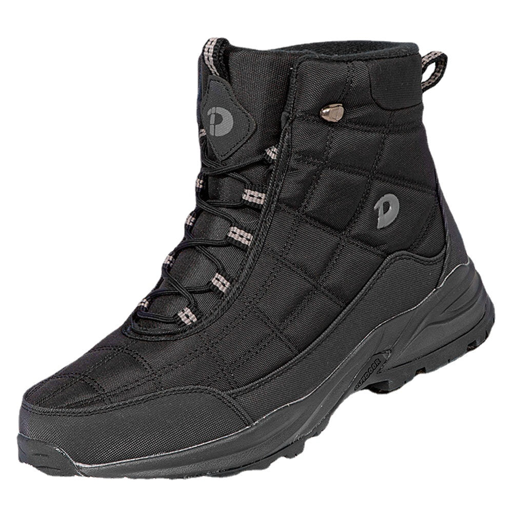 Men's Waterproof Non-Slip Winter Snow Boots - Warm, Windproof, Plus Velvet Lining