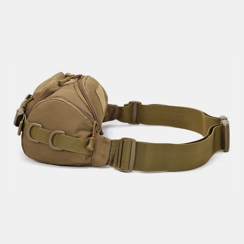 Men Canvas Camouflage Outdoor Tactical Sport Riding Waist Bag Shoulder Chest