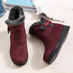 Women Buckle Comfortable Keep Warm Soft Ankle Snow Boots