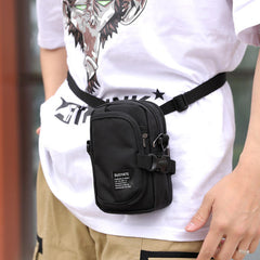 Exclusive For Men's Shoulder Diagonal Cross-body Outdoor Sports Mobile Phone Purse Oxford Cloth Multi-function Sports Pockets