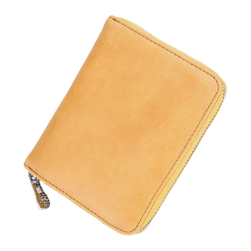 Women Genuine Leather RFID Anti-theft Organ Design Milti-card Slot Card Bag Card Holder Wallet