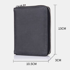 Women Genuine Leather RFID Anti-theft Organ Design Milti-card Slot Card Bag Card Holder Wallet