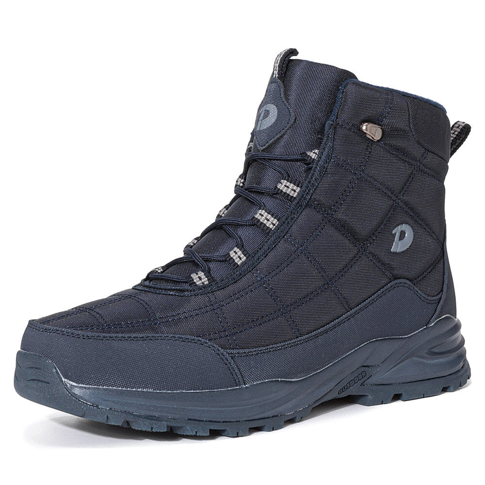 Men's Waterproof Non-Slip Winter Snow Boots - Warm, Windproof, Plus Velvet Lining