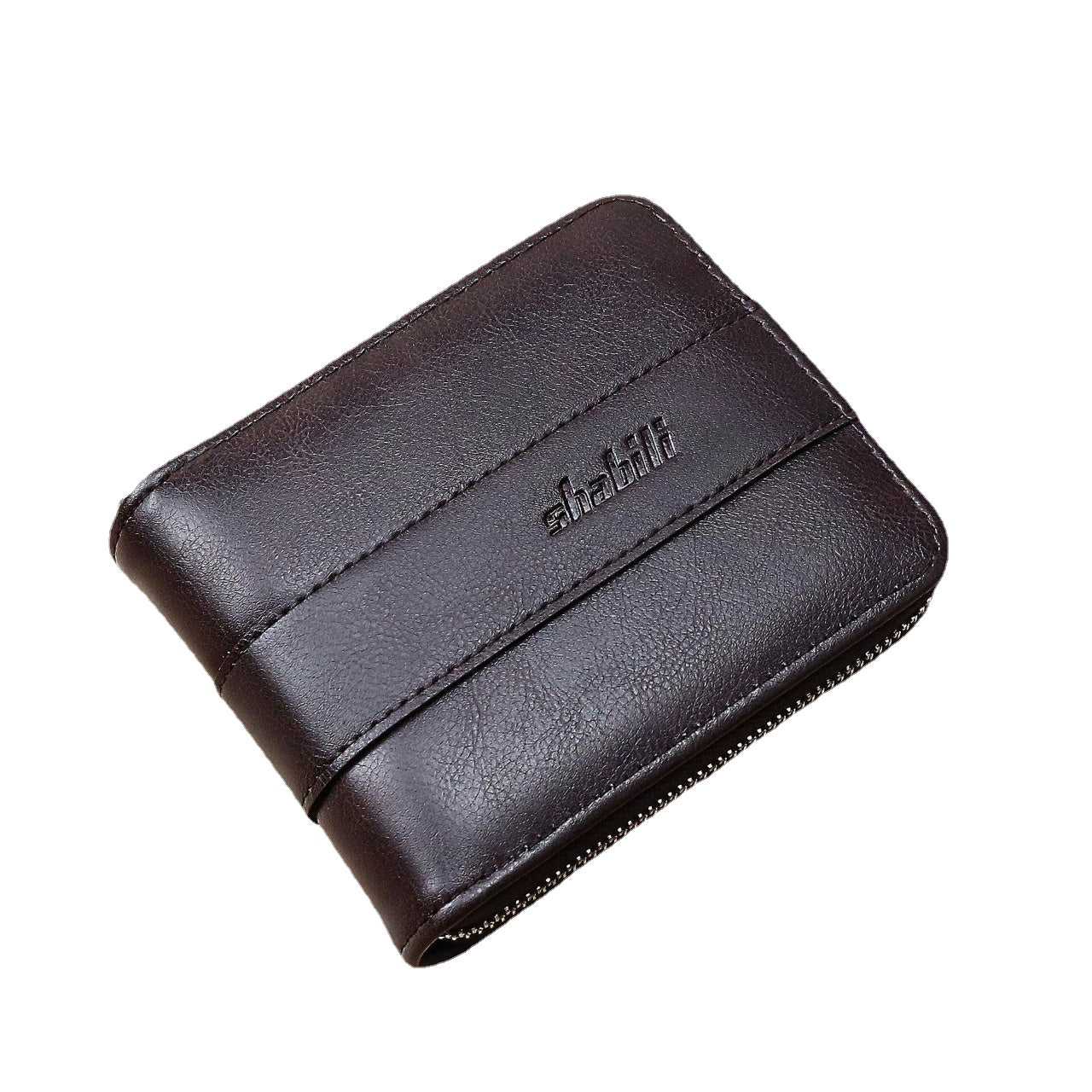 Men Faux Leather Retro Classical Wax Leather Multi-slot Card Holder Wallet