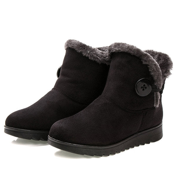 Women Buckle Comfortable Keep Warm Soft Ankle Snow Boots